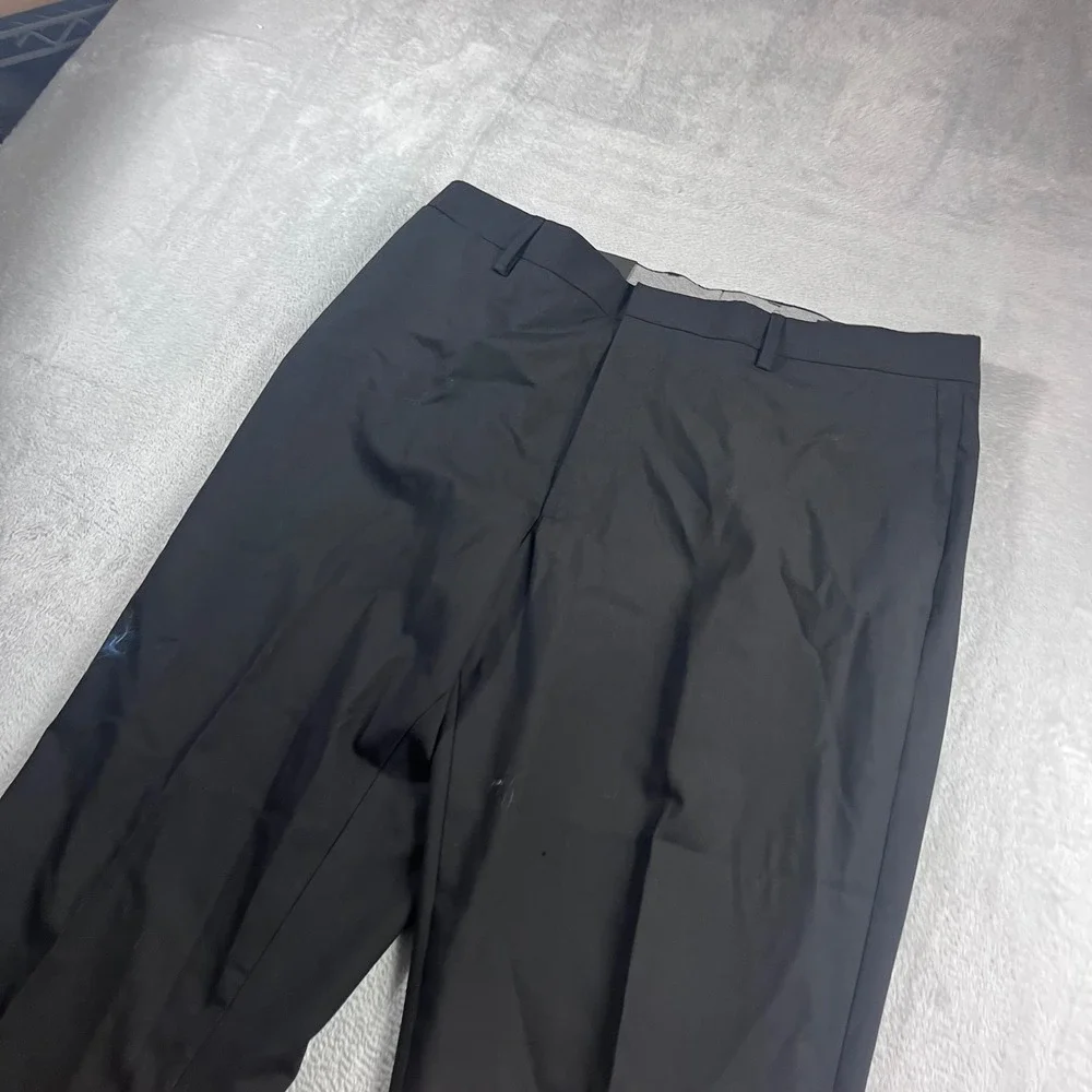 Banana Republic Mens Classic Fit Wool Dress Pants Black 34x34 NWT